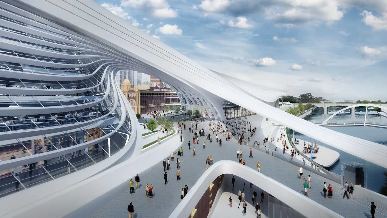 04-Flinders-Street-Station-Design-Competition-by-Zaha-Hadid+BVN-Architecture