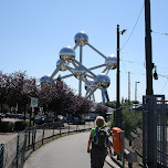 atomium in brussels in Brussels, Belgium 