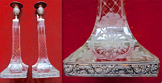 Пара подсвечников. Хрусталь, серебро. 19-й век. 10/10/30 см. 2500 евро. Пара подсвечников. Хрусталь, серебро. 19-й век. 10/10/30 см. 2500 евро.