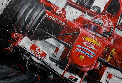 Михаэль Шумахер Ferrari F2004 - рисунок Art Rotondo