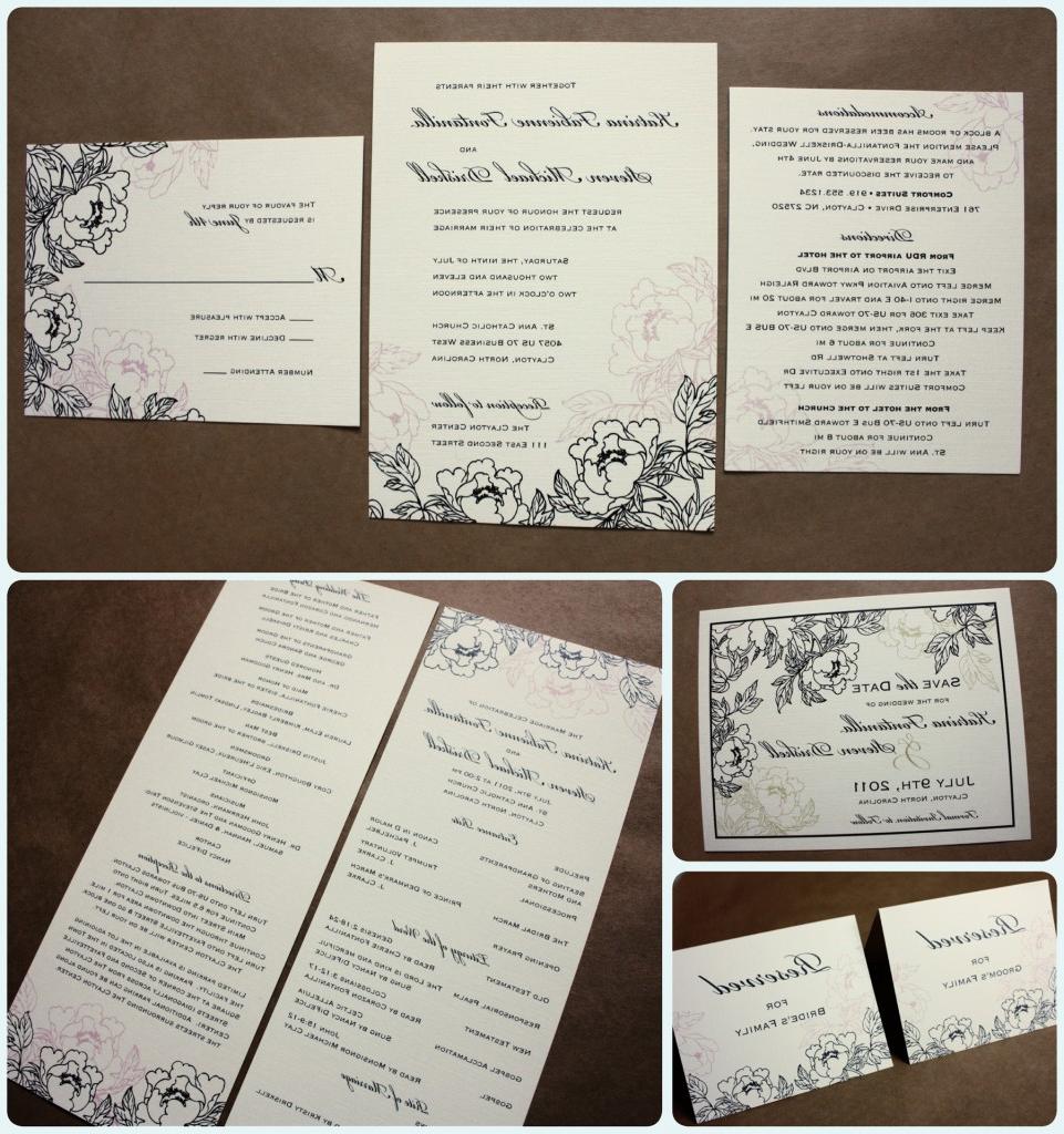 the wedding invitations