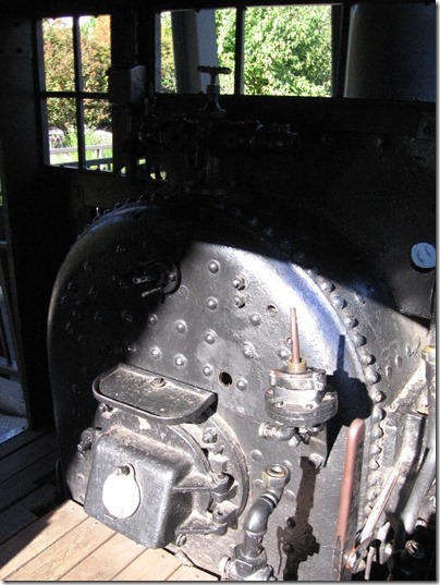 IMG_9397 Cab of Lima 2-Truck Shay Steam Locomotive 'Peggy' at the World Forestry Center in Portland, Oregon on September 24, 2009