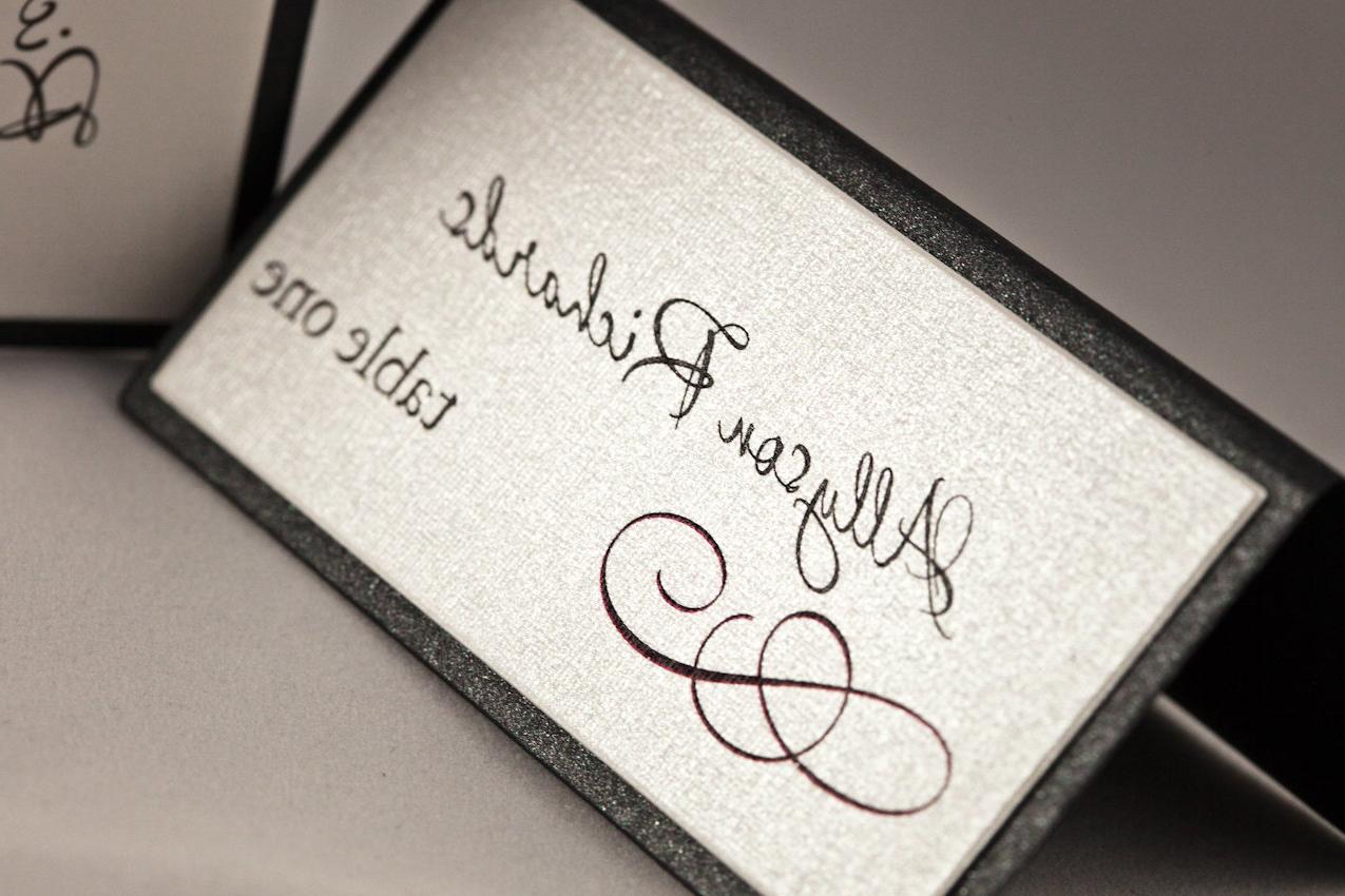 Wedding Place Cards - Modern Design Escort Cards. From JessicaLamDesigns