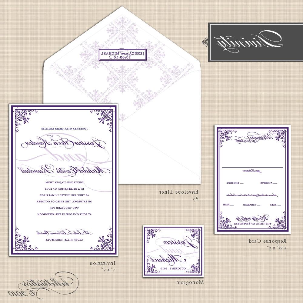 Printable Wedding Invitation Suite - Divinity. From belletristics