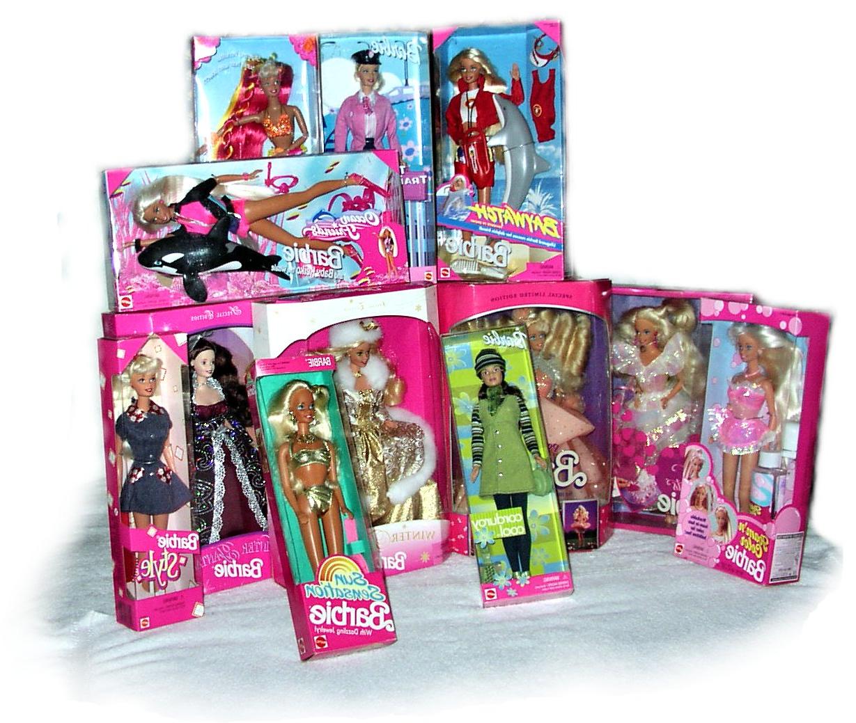 The Pink Box dolls pictured
