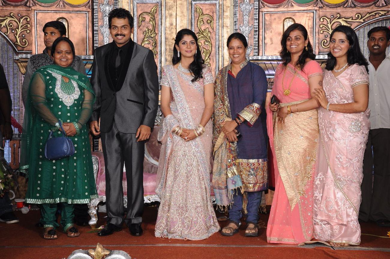 The wedding reception of Karthi Sivakumar and Ranjini - more photos