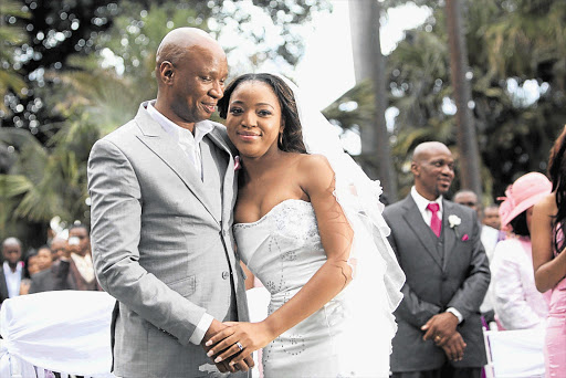 Zizi Kodwa and his new wife, Zama Pictures: JACKIE CLAUSEN and THEMBINKHOSI DWAYISA