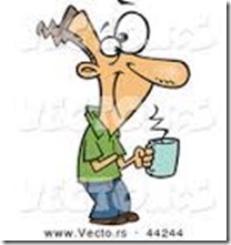 vector-of-a-happy-cartoon-man-holding-a-hot-cup-of-coffee-by-ron-leishman-44244