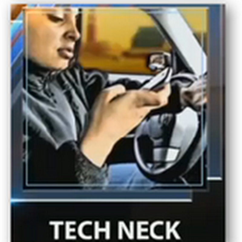 “Tech Neck” Devices Causing New Medical Condition From Constantly Looking Down At Your Cellphone, Tablet, Etc.