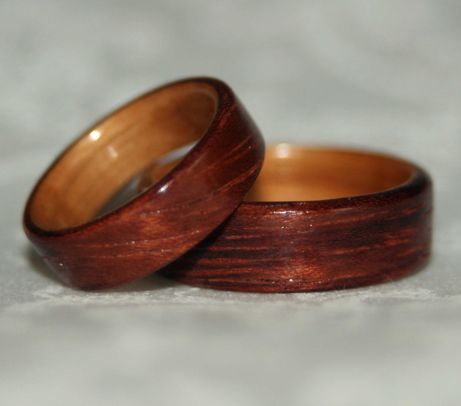 Wooden Wedding Rings with