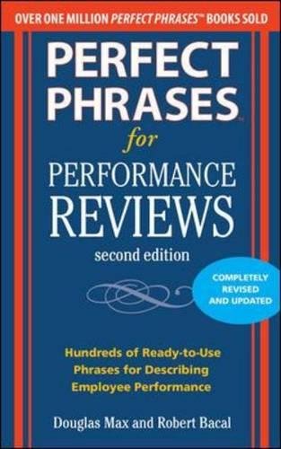 Download Books - Perfect Phrases for Performance Reviews 2/E (Perfect Phrases Series)