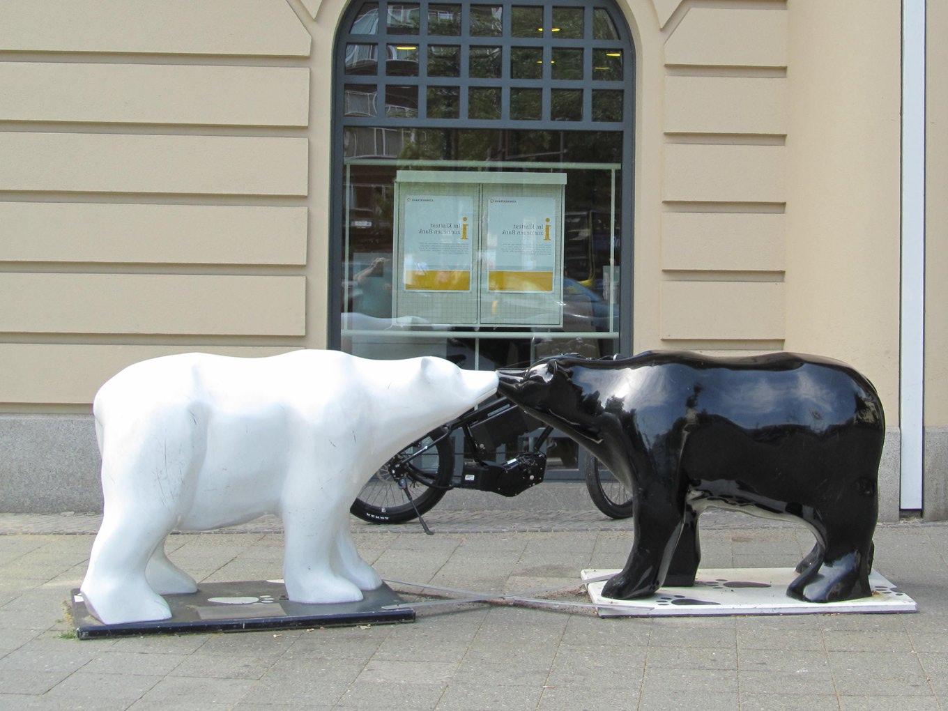 Black Bear and White Bear at