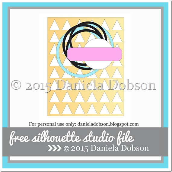Card kit Monday Circles and Triangles by Daniela Dobson