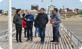 Juan Pablo de Jesús se reunió con autoridades de la Sociedad de Fomento de Mar del Tuyú