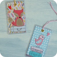 23 - DIY etichette valigia-Luggage Travel Tags