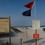 I went to the beach...if I read this correctly it's the most dangerous possible conditions without being closed