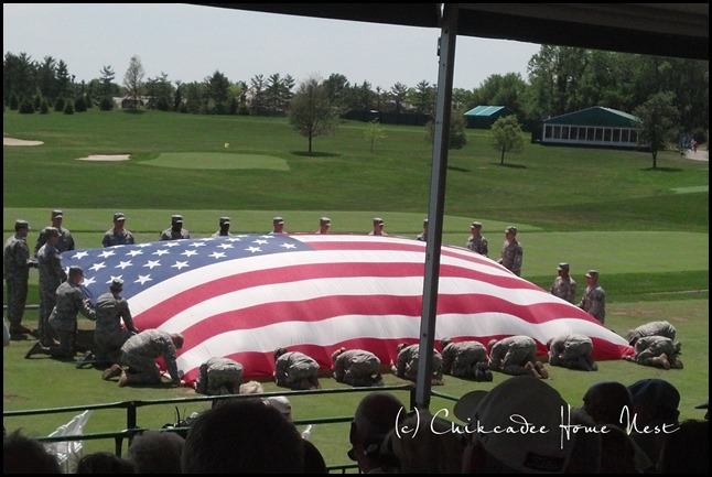 American flag, The Memorial Tournament, Muirfield Village Golf Club