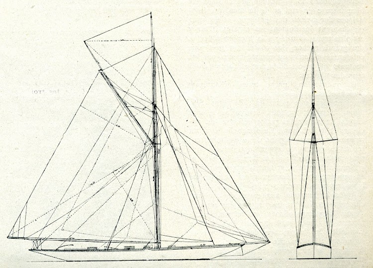 Planos del velamen. De la revista Le journal de la Marine. Le Yacht. 1910.jpg