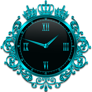 Download Turquoise Crown Clock Widget For PC Windows and Mac