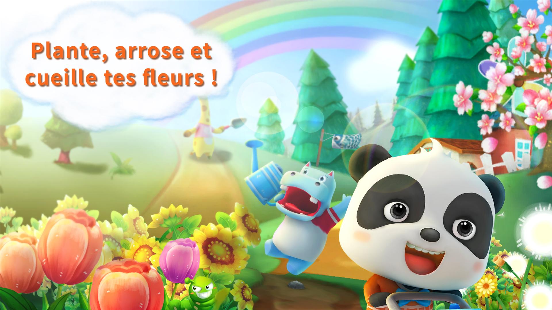 Android application Baby Pandas Flower Garden screenshort