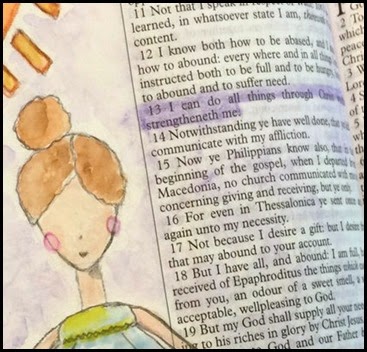 Bible Art She Can Do All Things Phil 4-13