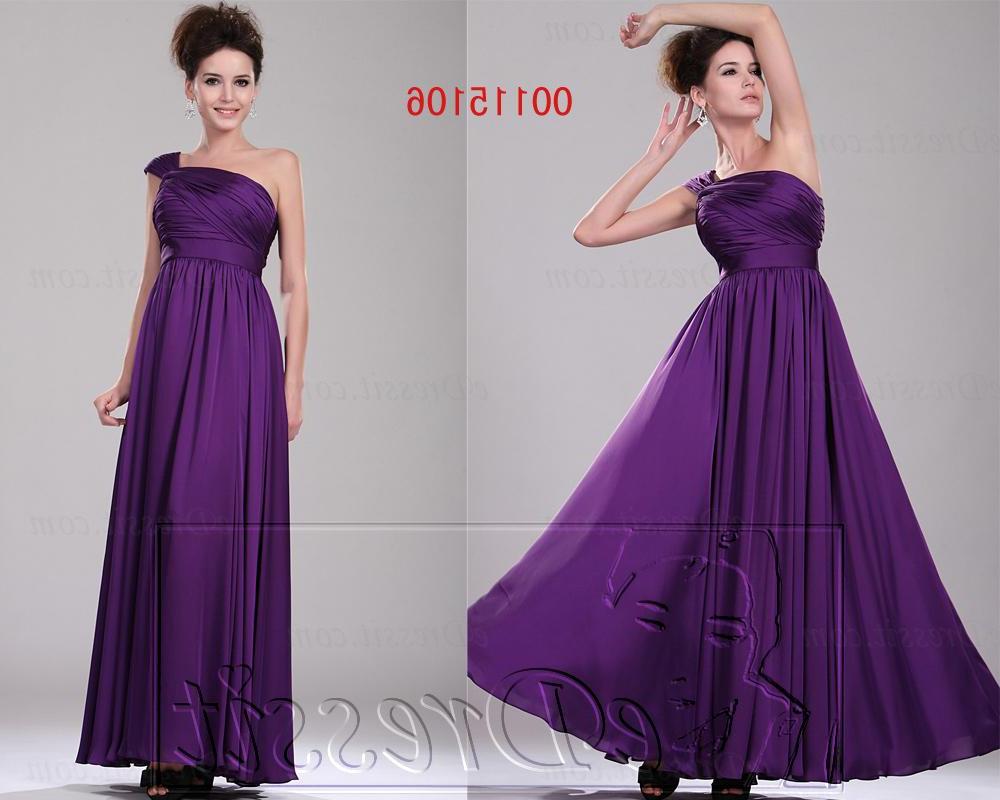eDressit Purple One Shoulder Evening Dress Gown UK 6-20   eBay