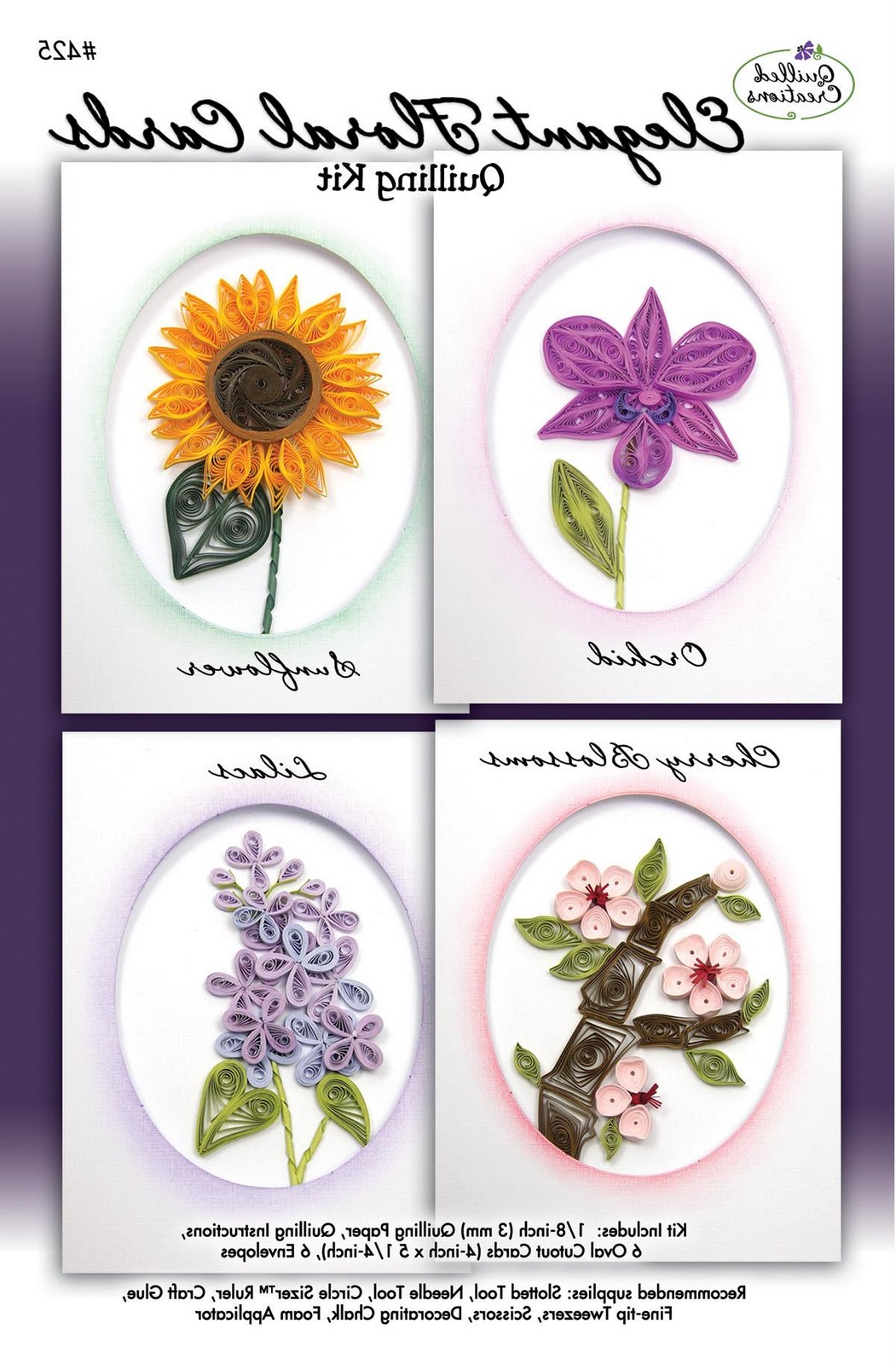 tri-fold oval blank cards,