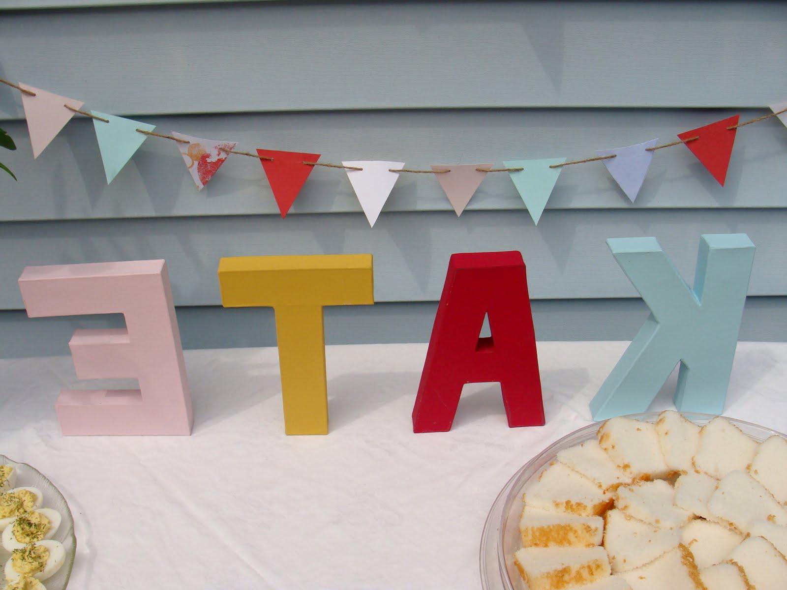 The cardboard letters are about  4 each at JoAnn, and stand up perfectly on