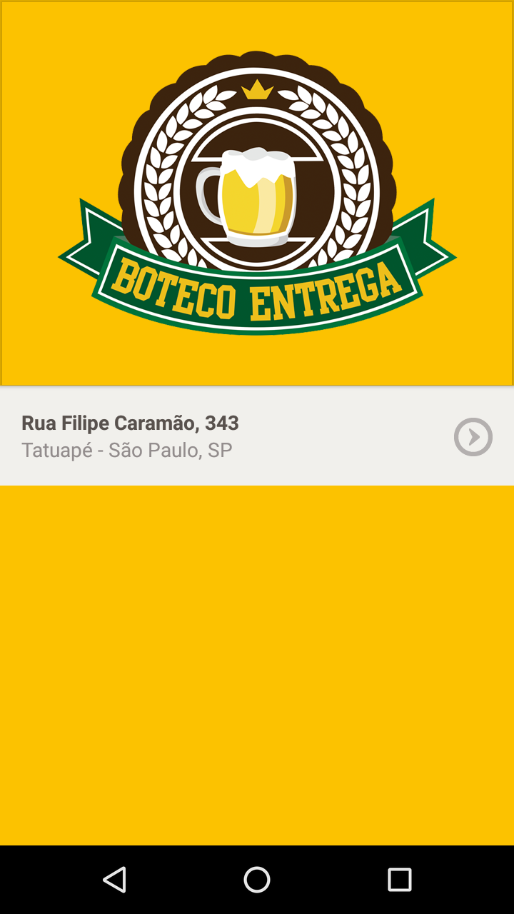 Android application Boteco Entrega screenshort