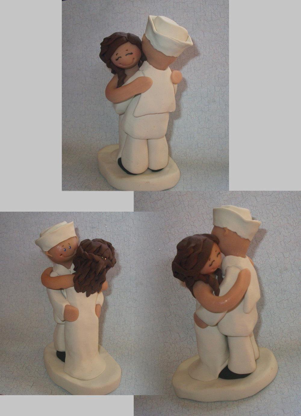 Just Married Navy Wedding Cake