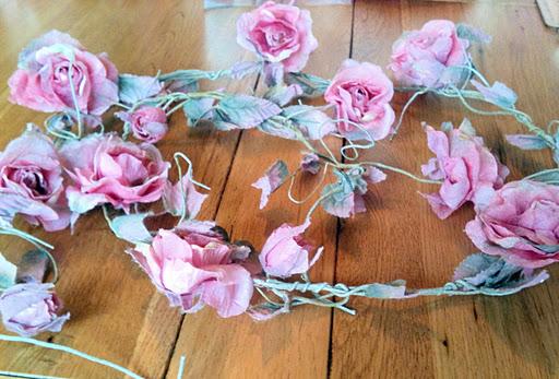 Shabby chic wire flower