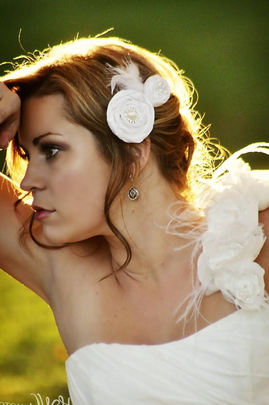 Bridal Headpiece, Wedding Flower Hair Clip, Wedding Hair Flower