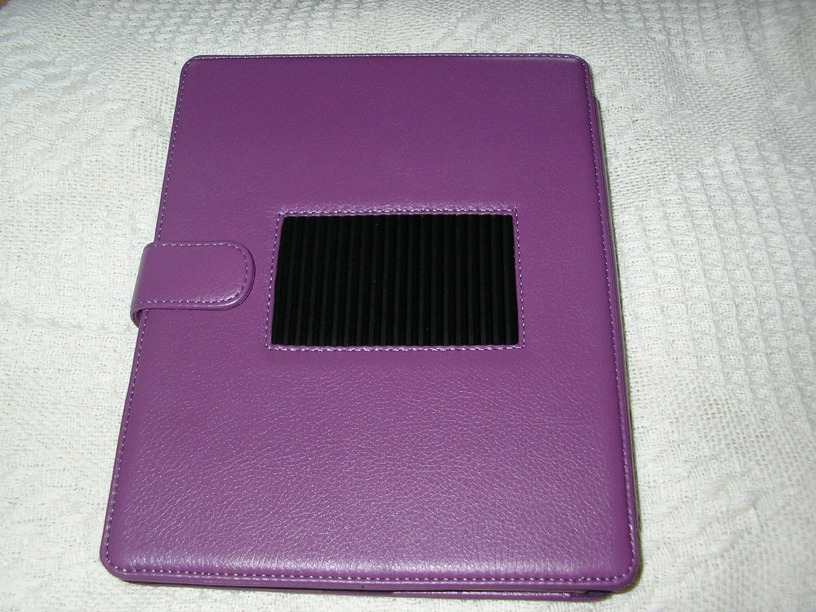 Front cover in purple of