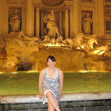 Trevi fountain at night - had to buy clothes to go to dinner.