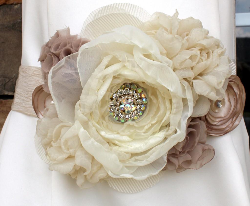 Wedding Flower Couture Belt