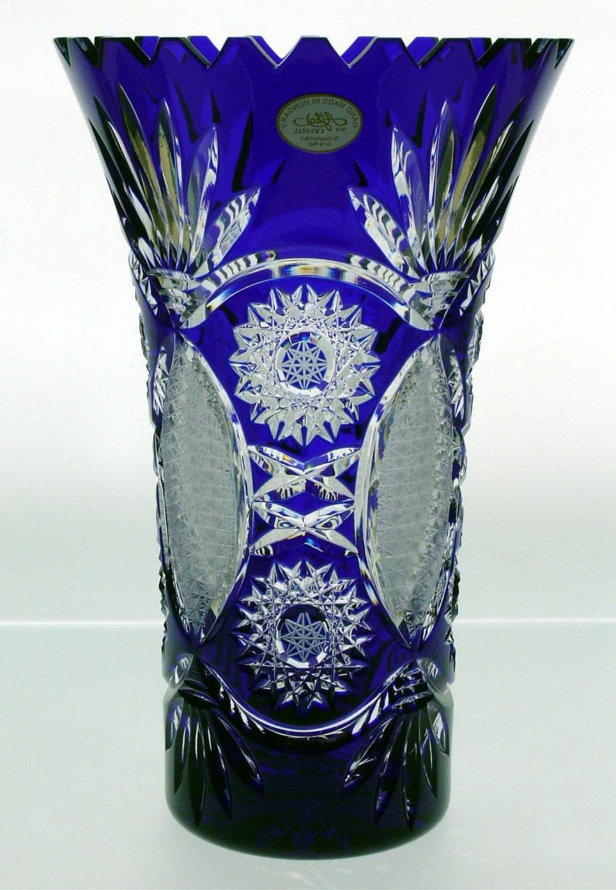 Vase in cobalt blue   