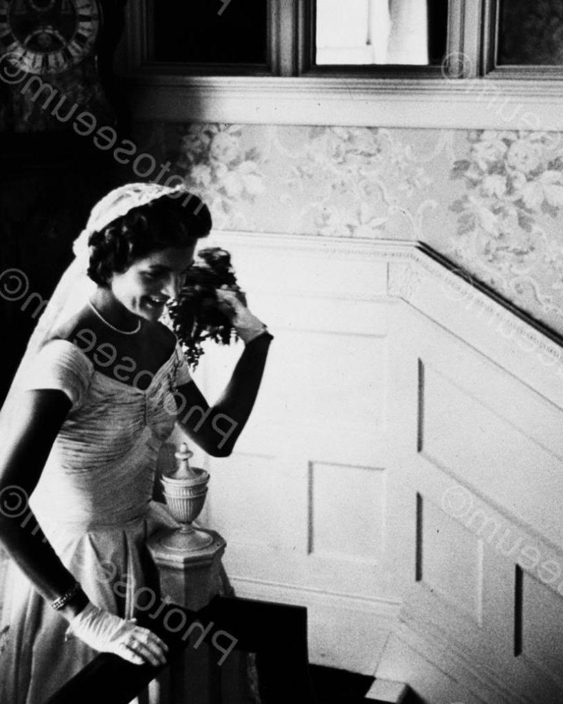 Jacqueline Kennedy Wedding Photo Vintage 8x10 Old Photo. Price:  14.99