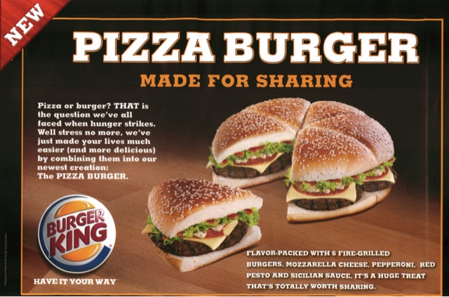 Burger King Pizza Burger UK