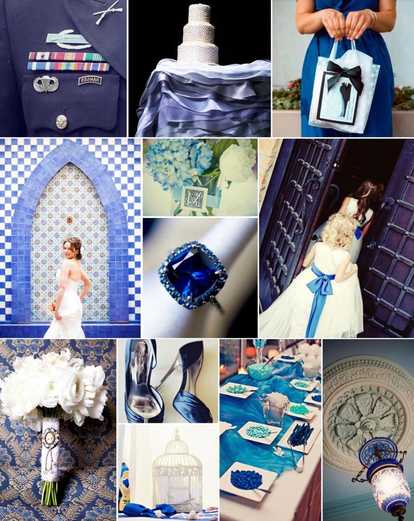 Blue and SIlver wedding,