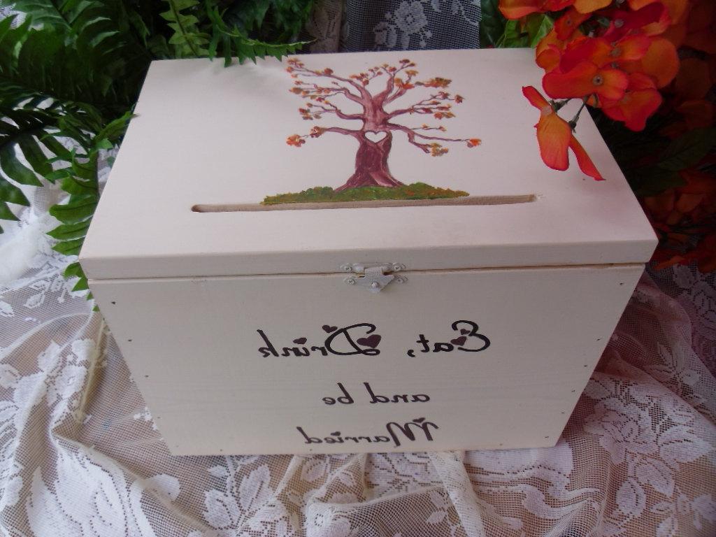 Personalized and Custom Rustic Fall Wedding Card Box -Memory Box