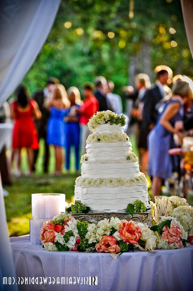 multi-tiered wedding cake