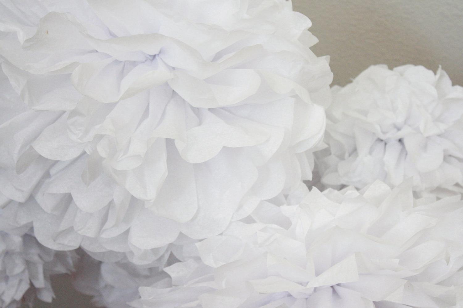 20 Tissue Paper Pom Poms