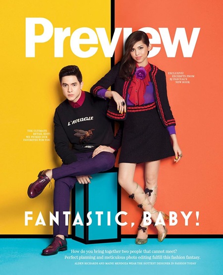 Alden Richards and Maine Mendoza for Preview November 2015 2