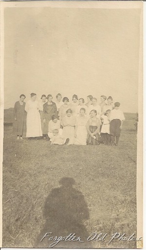Group of women and children Solway antiques