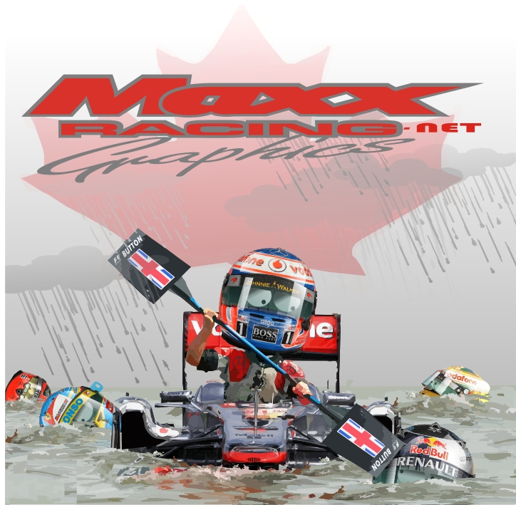 Дженсон Баттон побеждает за McLaren на Гран-при Канады 2011 Maxx Racing make roads safe