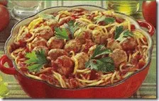 Spaghetti al sugo con polpette