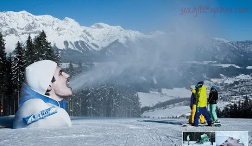 giant advertisements using giant objects