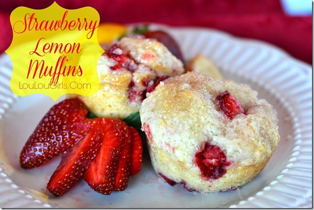 Strawberry-lemon-muffins