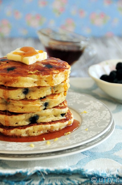 Come check out How to Make Blueberry Buttermilk Pancakes with video tutorial.  They are super tender and fluffy.  http://uTry.it