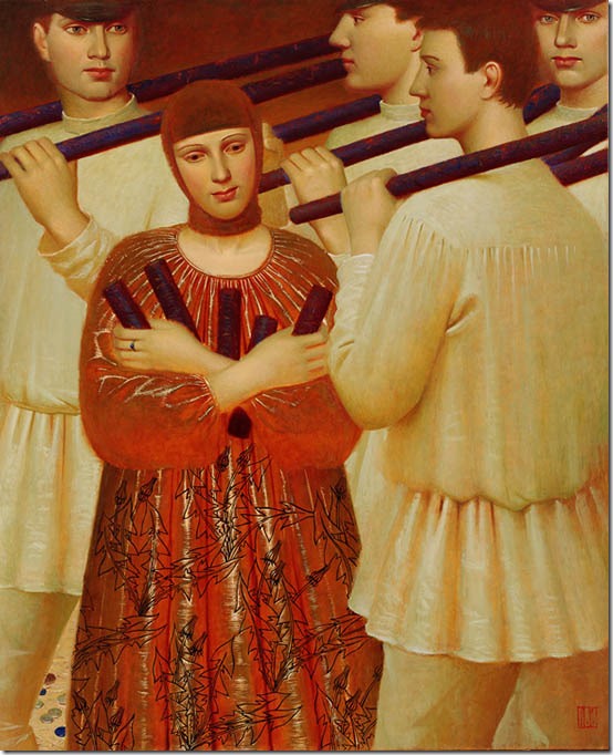 gorodki - Andrey Remnev - ENKAUSTIKOS